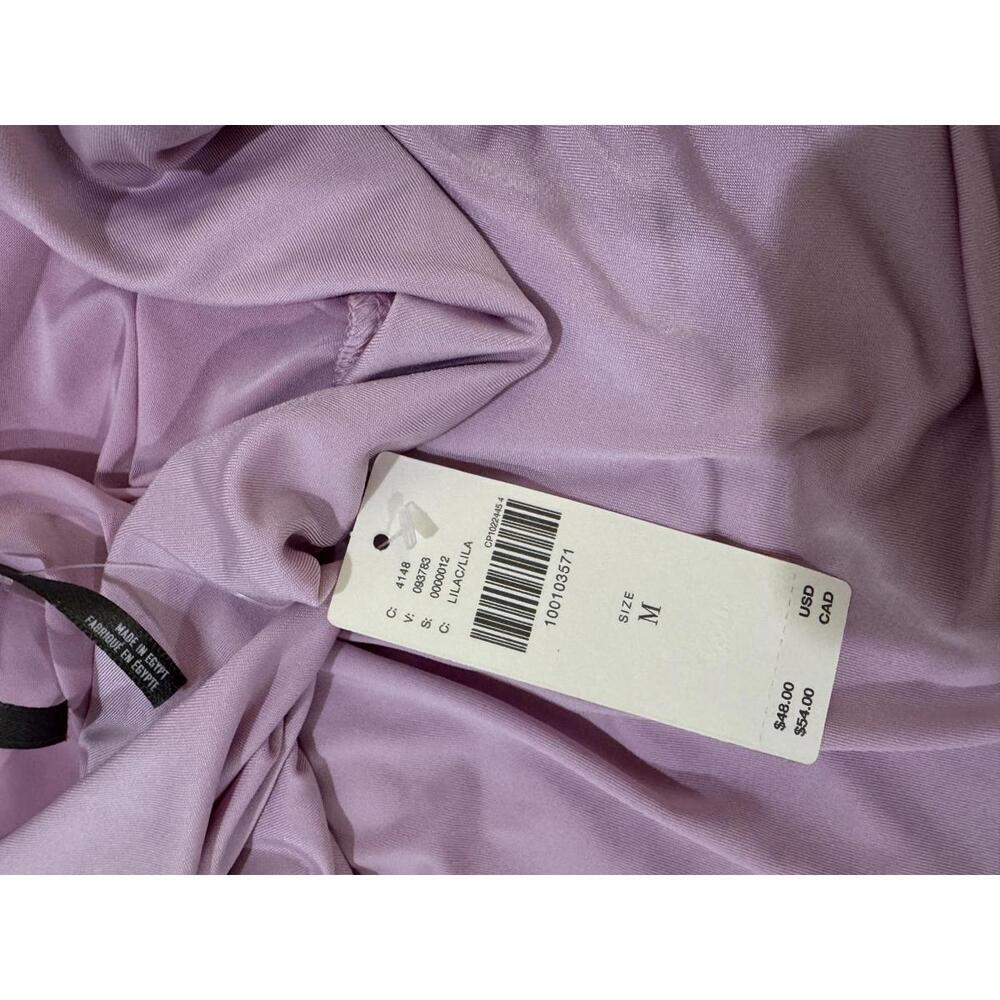 NWT Anthropologie Lilac Fitted One Shoulder Ruched Top- Size Medium - Picture 7 of 9